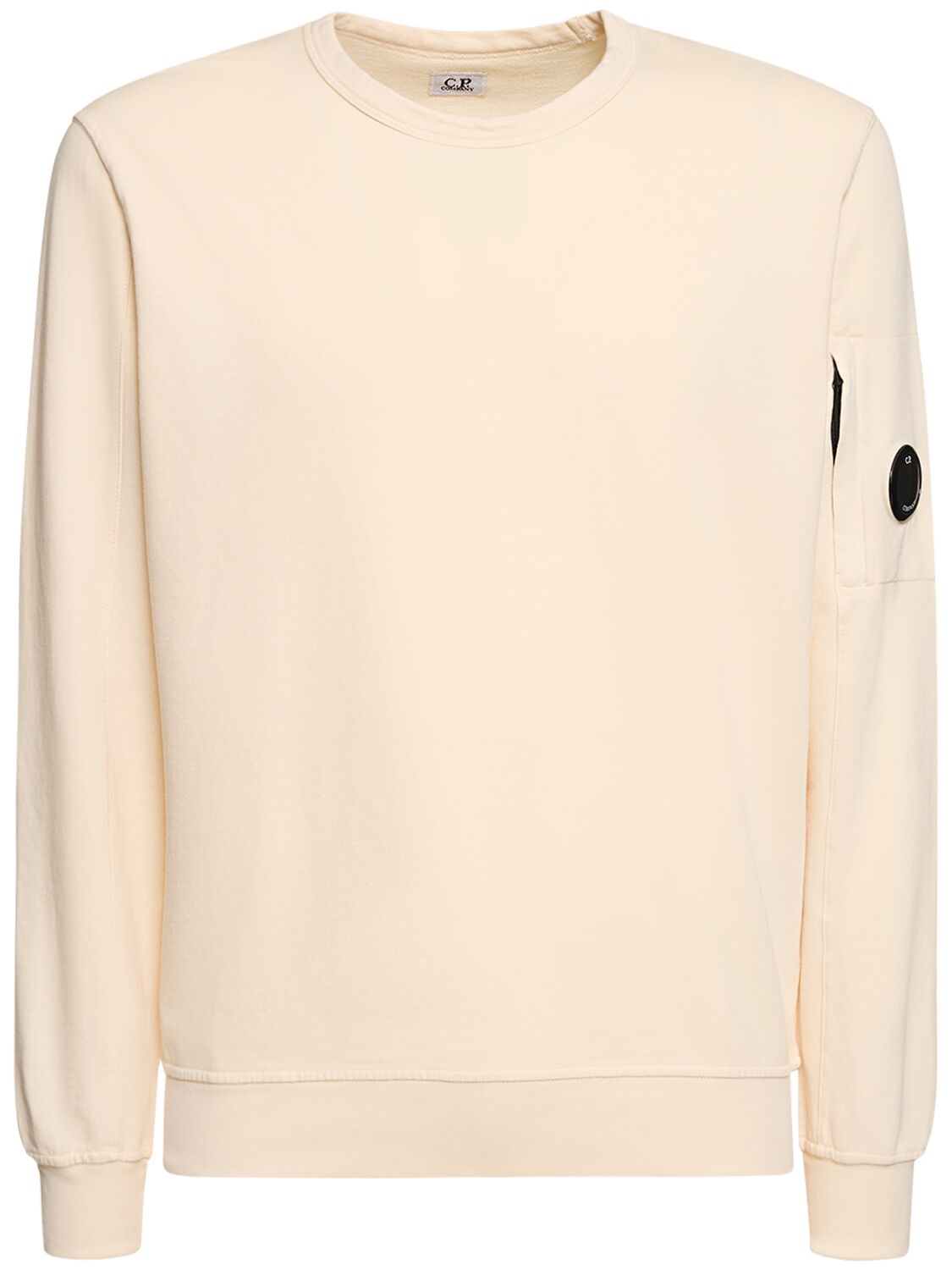C.p. Company Light Fleece Sweatshirt In Pistachio Shell
