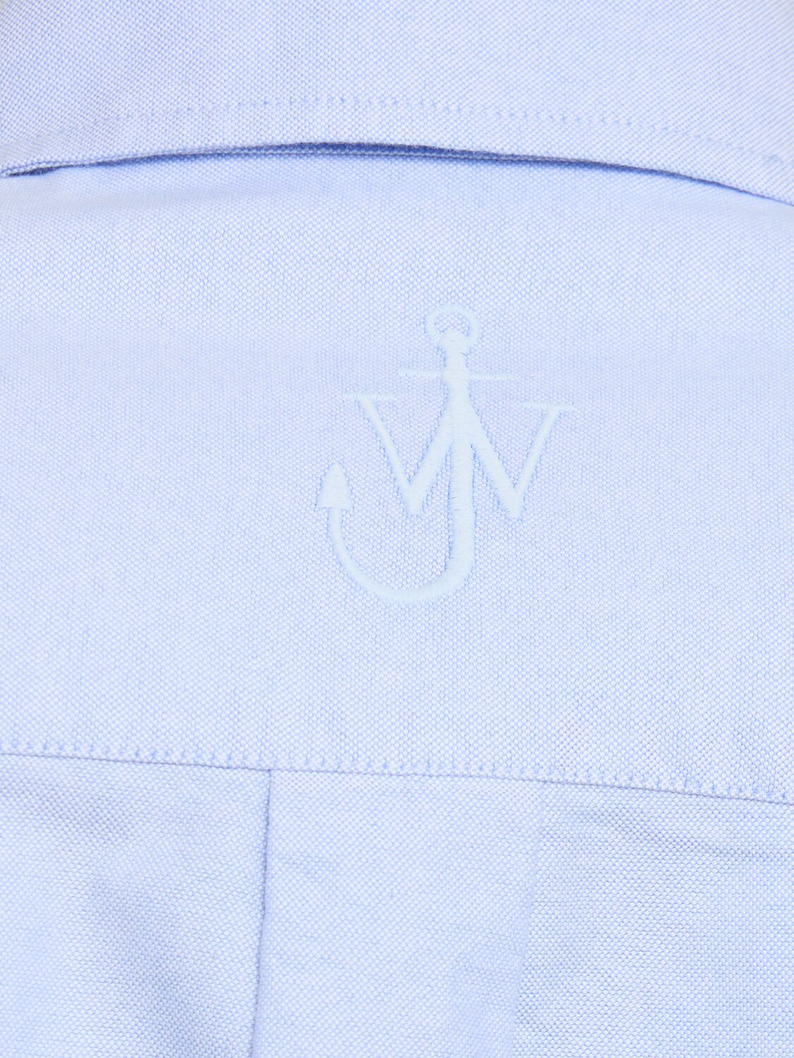 Shop Jw Anderson Oversize Cotton Shirt In Light Blue