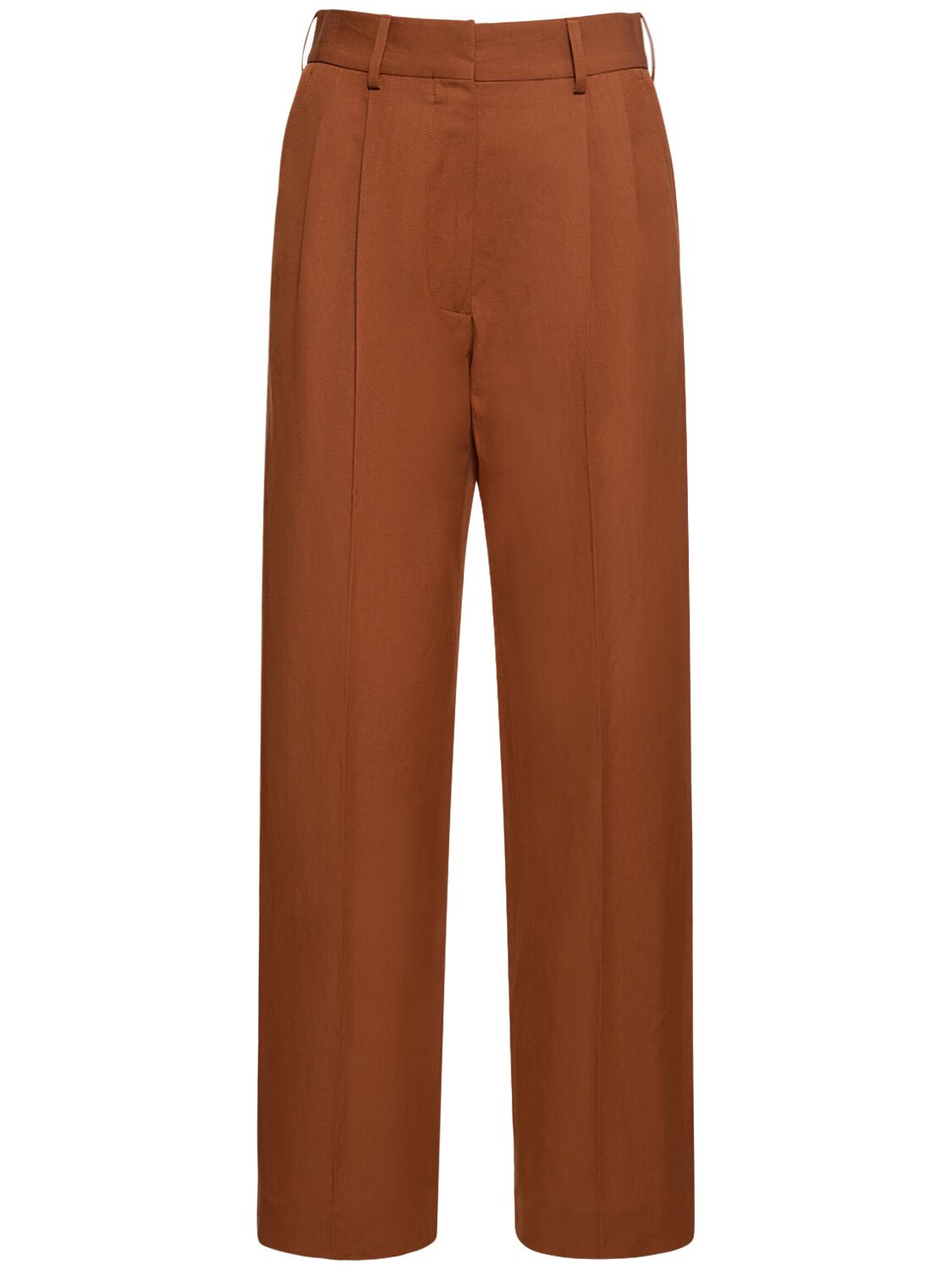 Image of Dojo Rust Fox Linen Blend Pants