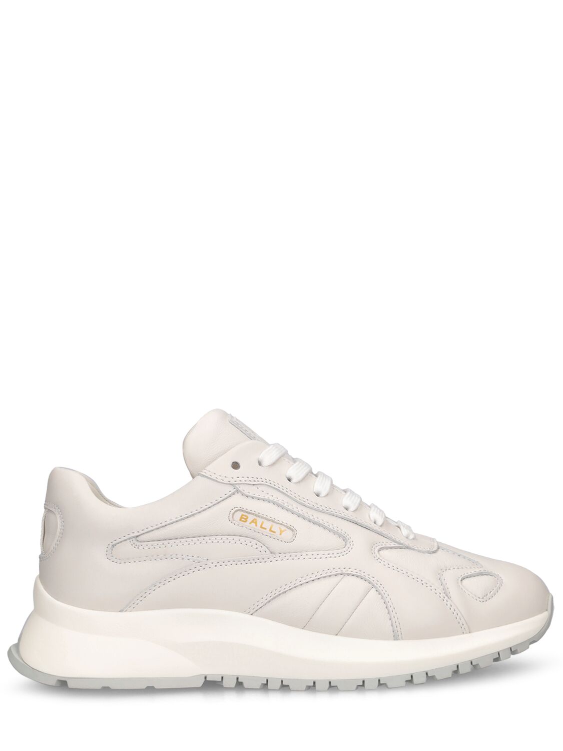 Bally Dewi Leather Sneakers In White