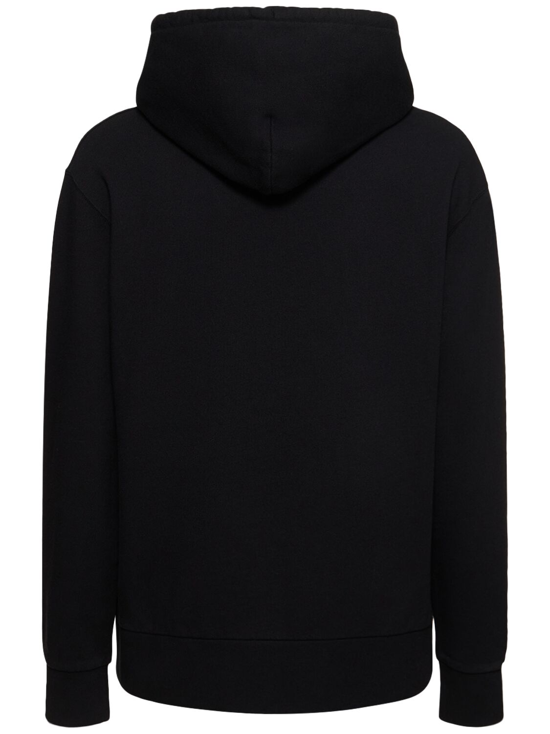 Shop Jw Anderson Gnome Print Cotton Hoodie In Black