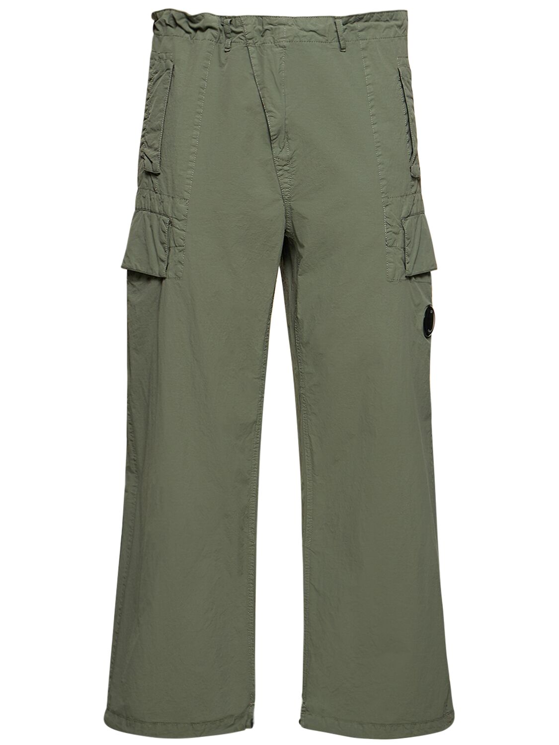 C.p. Company Flatt Nylon Oversized Cargo Pants In Agave Green