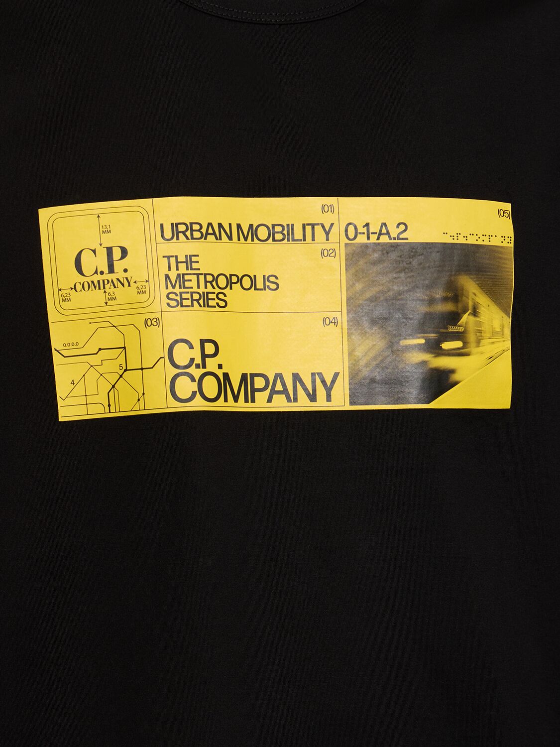 Shop C.p. Company Metropolis Series T-shirt In Black