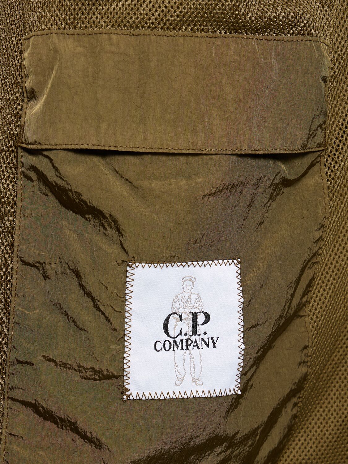 Shop C.p. Company Chrome-r Breast Pocket Overshirt In Green