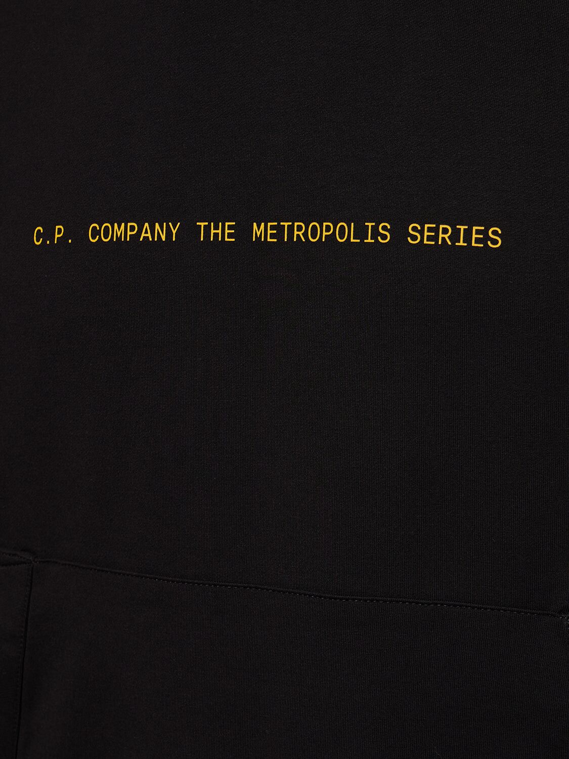 Shop C.p. Company Metropolis Series Stretch Fleece Hoodie In Black