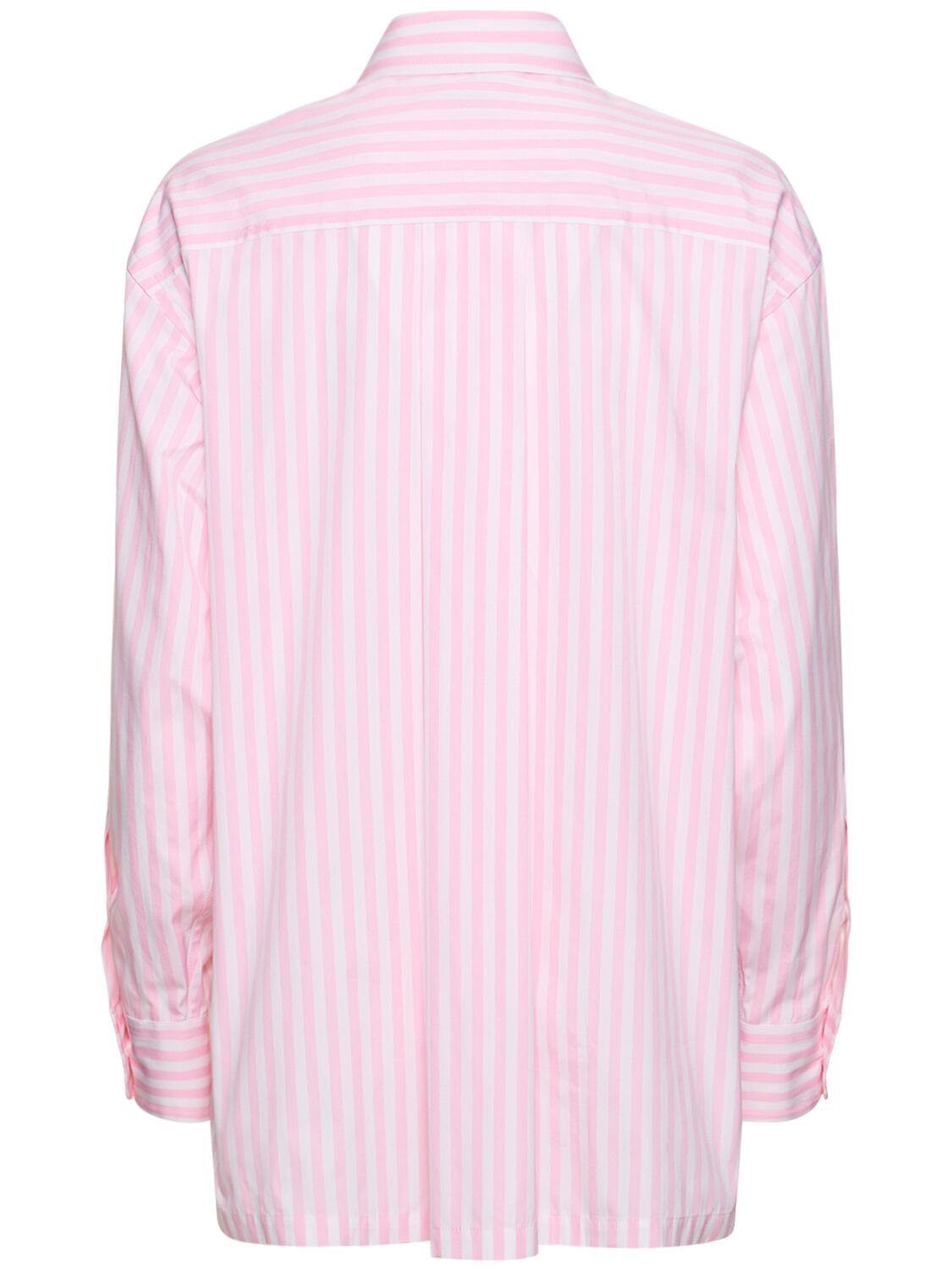Shop Kenzo Boke Cotton Poplin Shirt In Pink