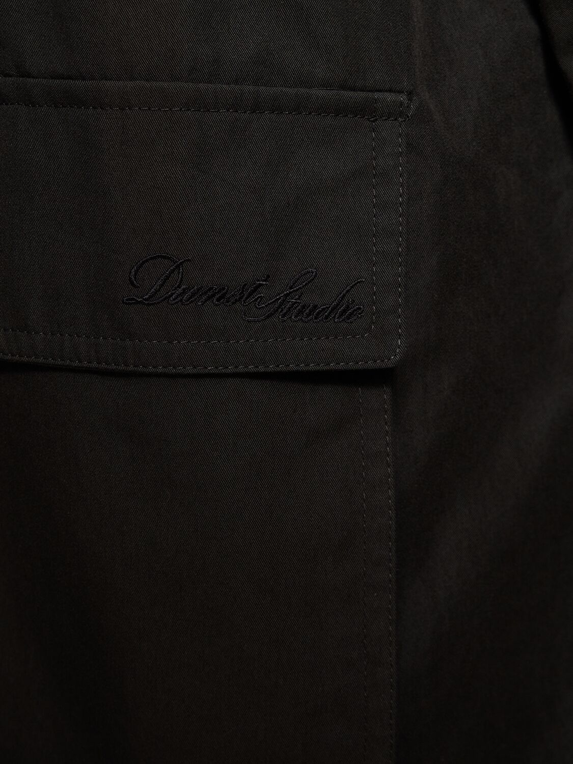 Shop Dunst Half Mac Cotton & Nylon Jacket In Black