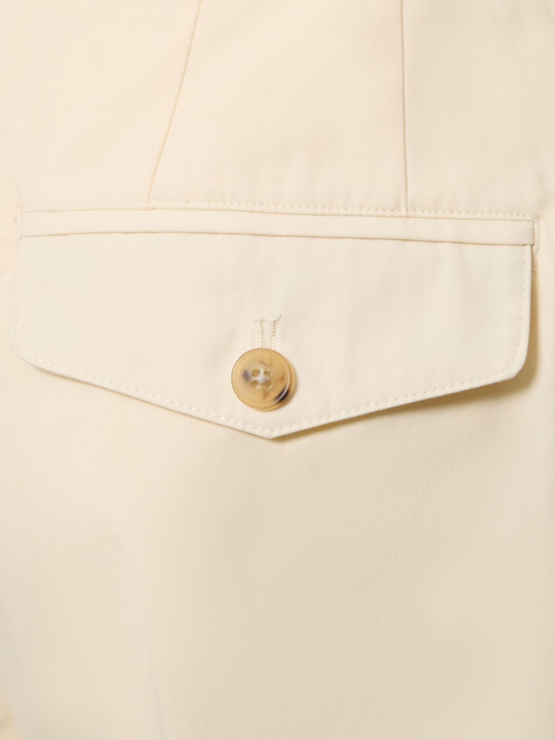 Shop Dunst Pleated Cotton & Nylon Chino Pants In White