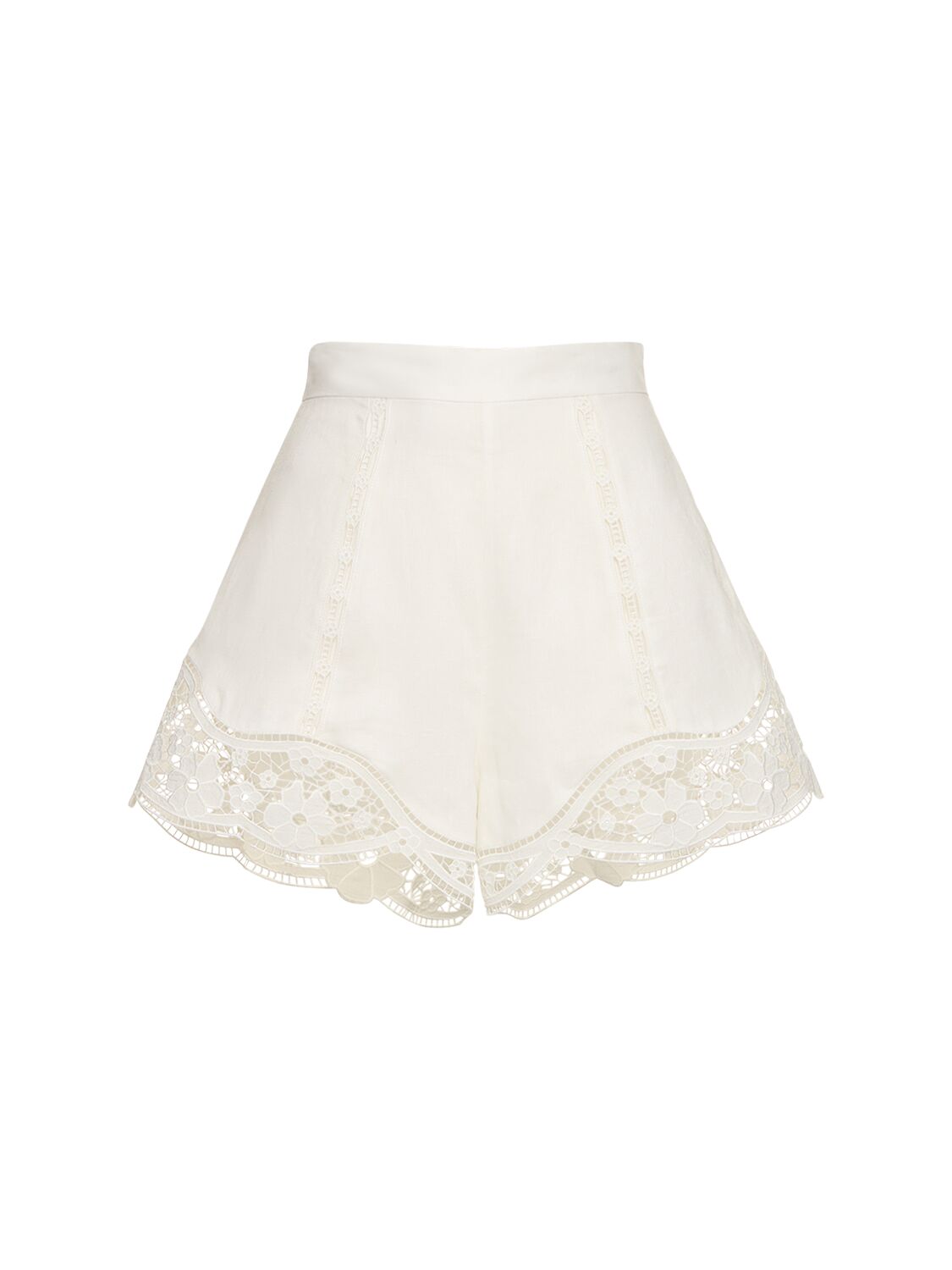 Image of August Broderie Linen Shorts