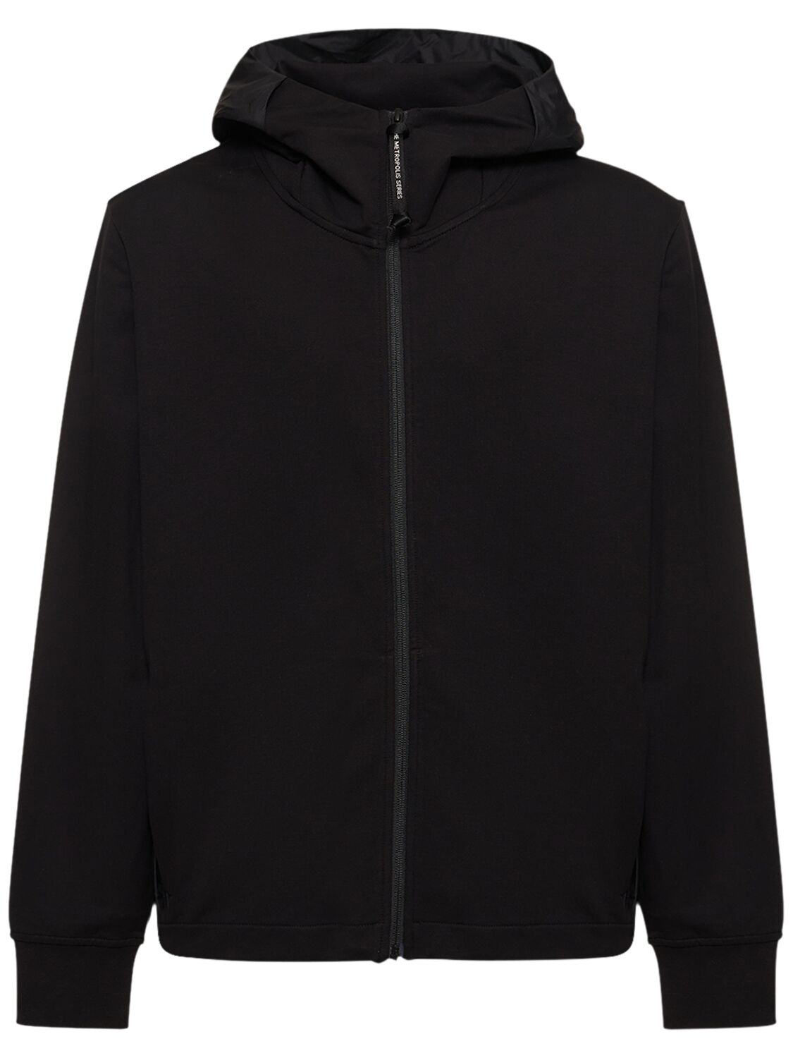 Shop C.p. Company Metropolis Series Stretch Fleece Jacket In Black