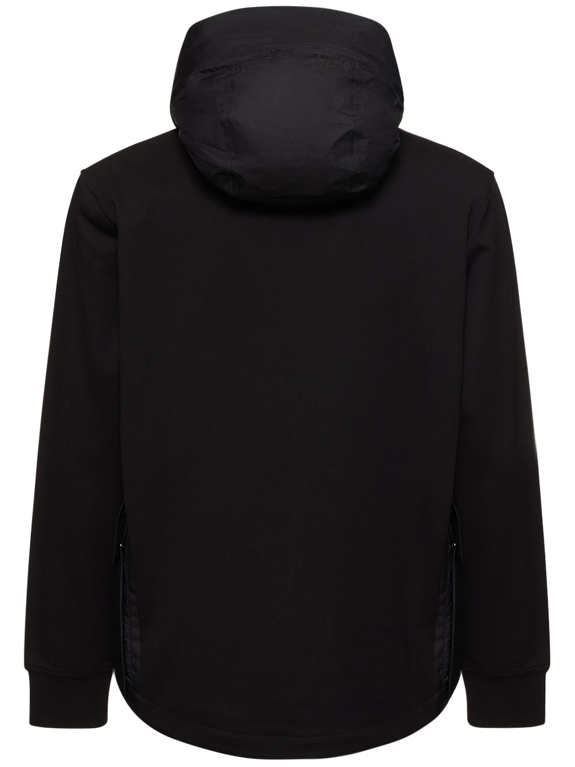Shop C.p. Company Metropolis Series Stretch Fleece Jacket In Black