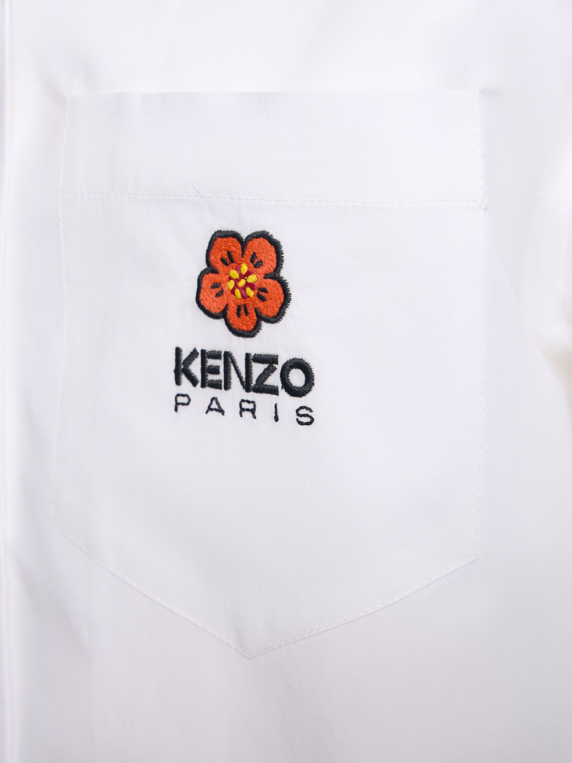 Shop Kenzo Boke Flower Cotton Hawaiian Shirt In White