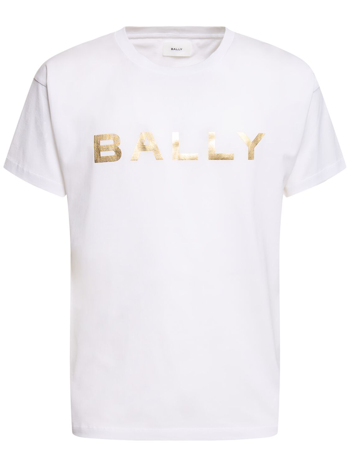 Bally Logo Cotton Jersey T-shirt In White
