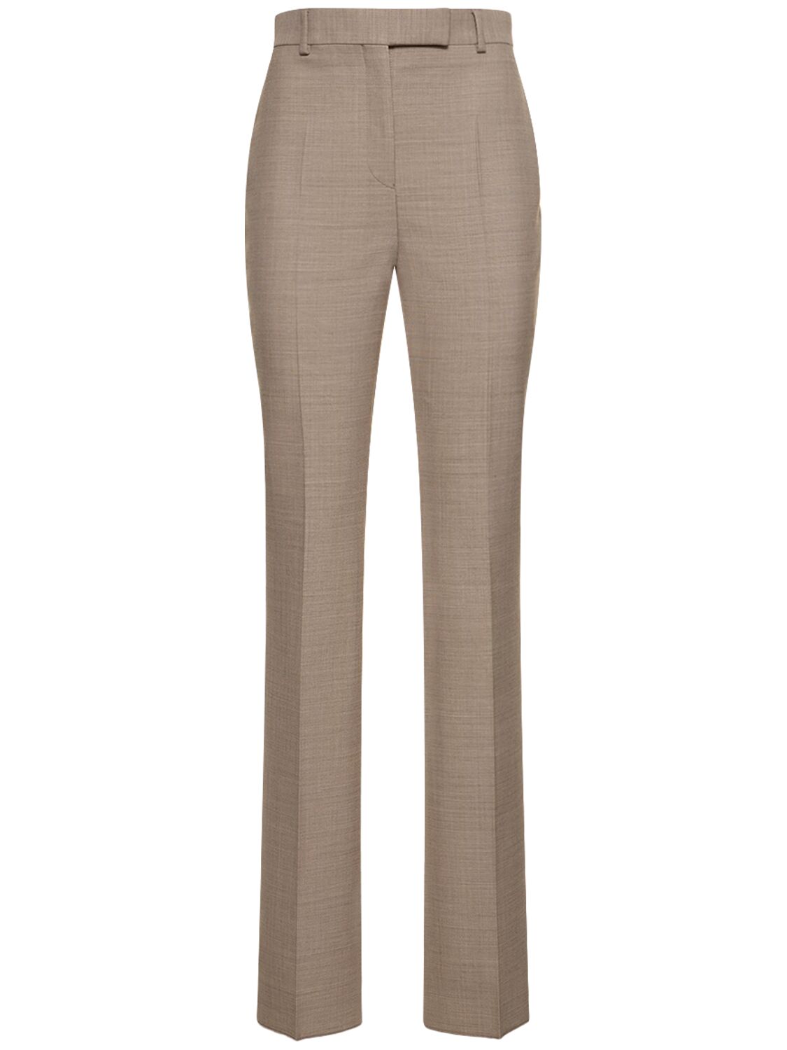 Image of Wool Double Natté Straight Pants