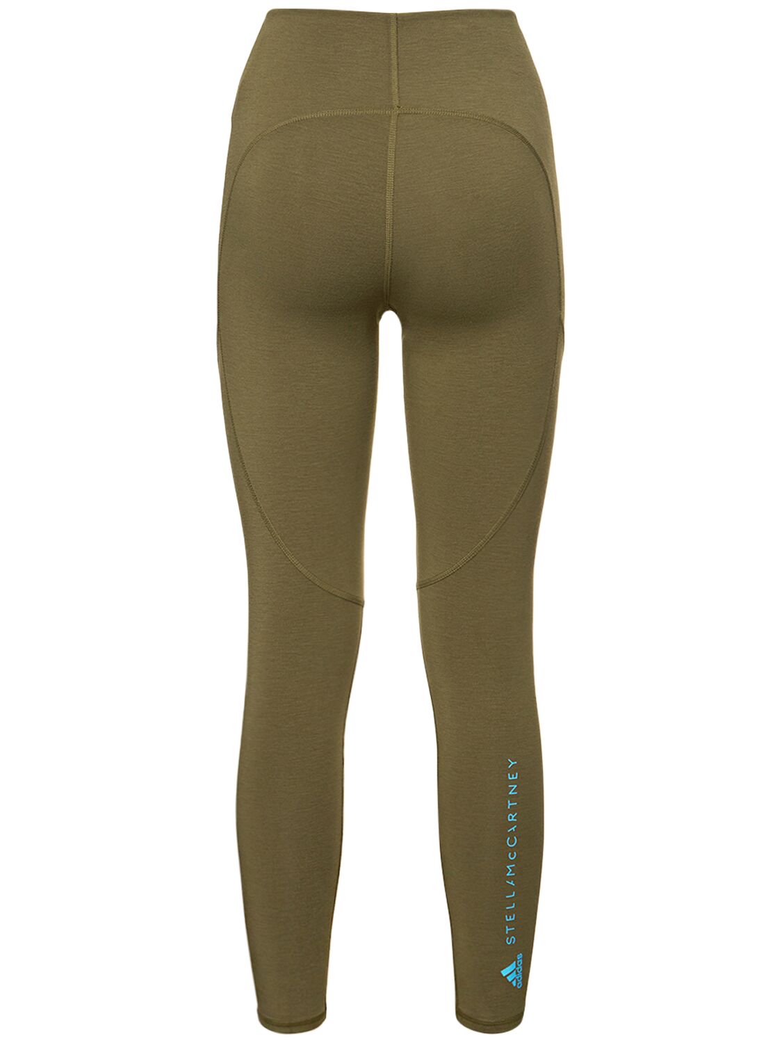 Shop Adidas By Stella Mccartney Asmc Truestrength 7/8 Yoga Leggings In Focus Olive