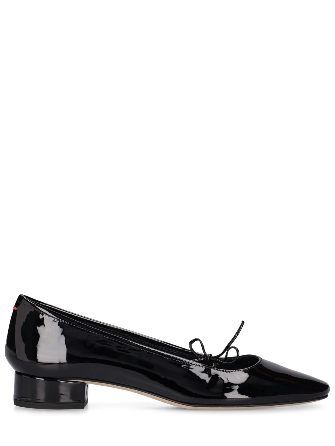Aeyde 25mm Darya Leather Ballerina Shoes In Black