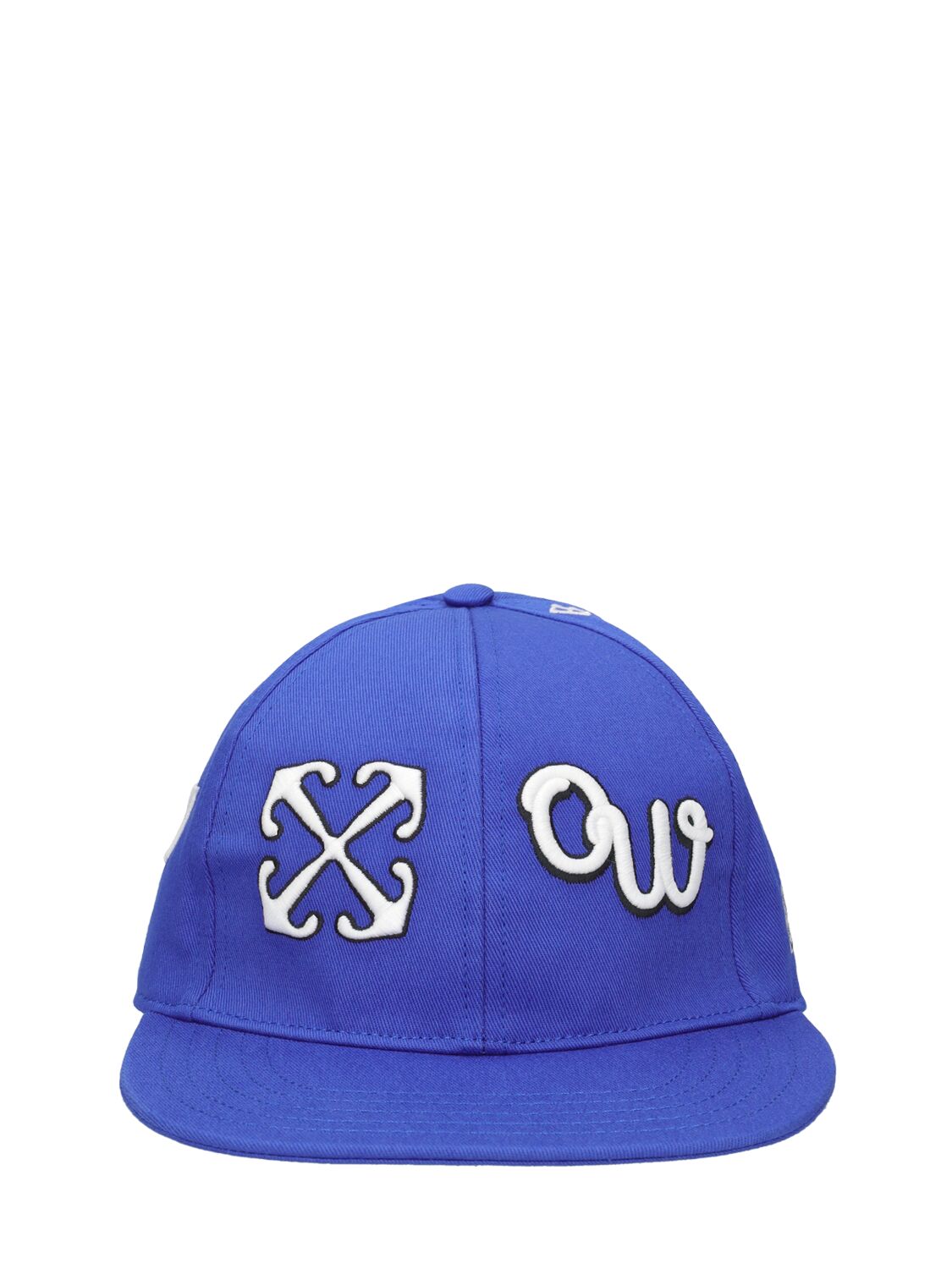 Shop Off-white Boxy Cotton Baseball Cap In Nautical Blue