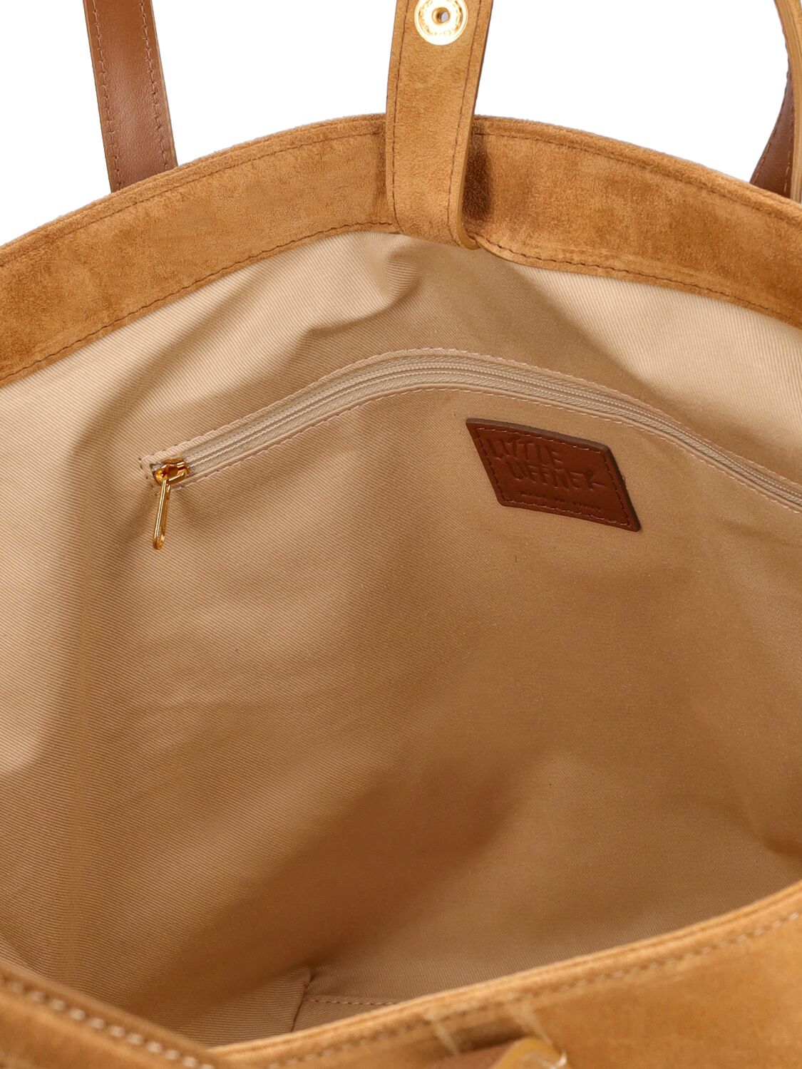 Shop Little Liffner Sprout Suede Tote Bag In Rhum