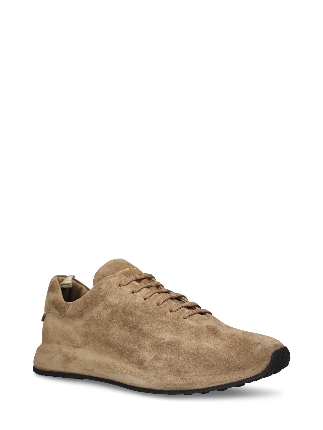 Shop Officine Creative Race Low Top Leather Sneakers In Lead