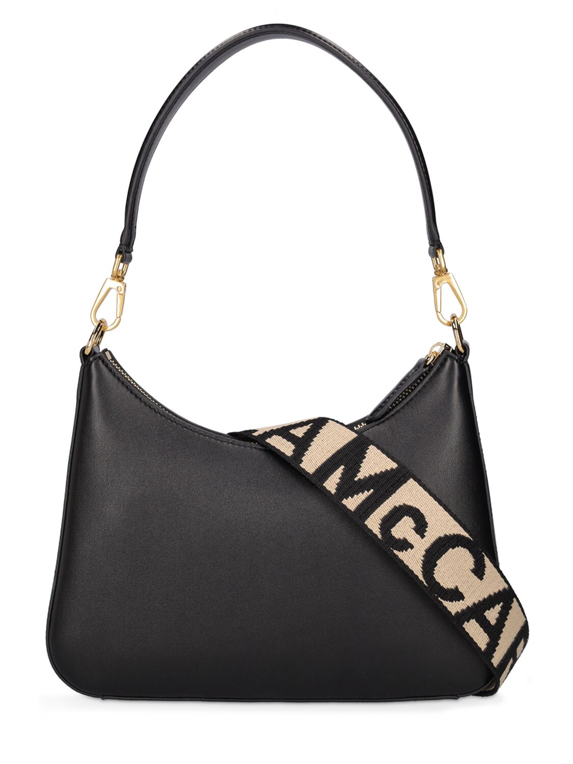 Shop Stella Mccartney Alter Mat Faux Leather Shoulder Bag In Black