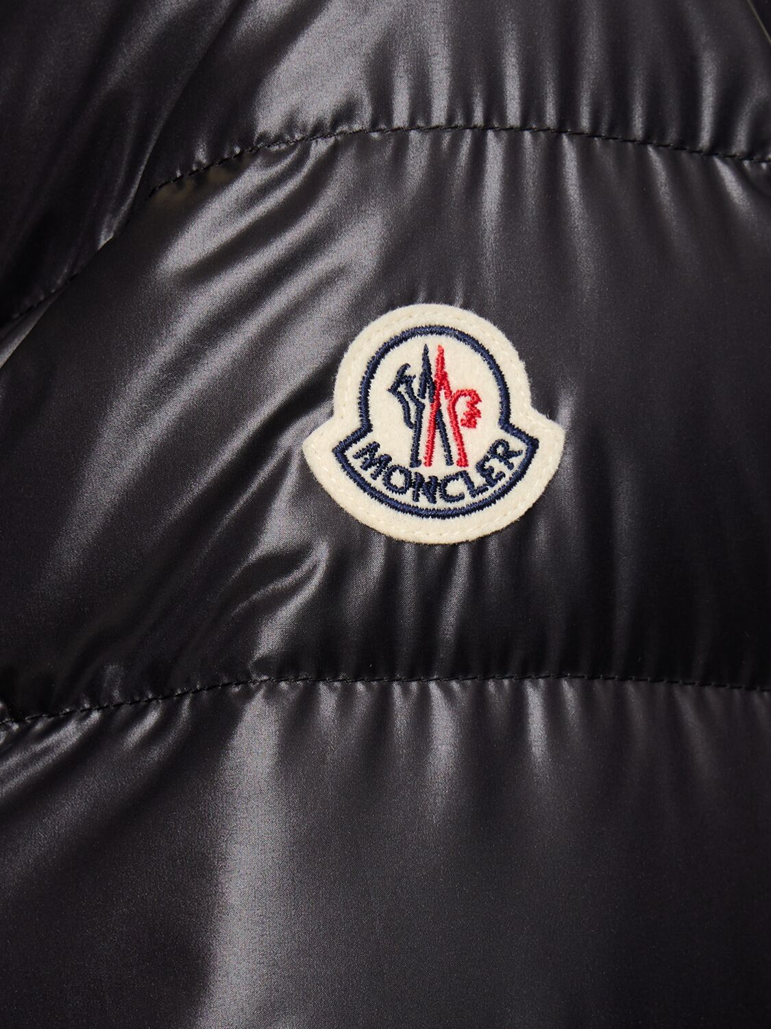 Shop Moncler Coyers Tech Down Jacket In Black