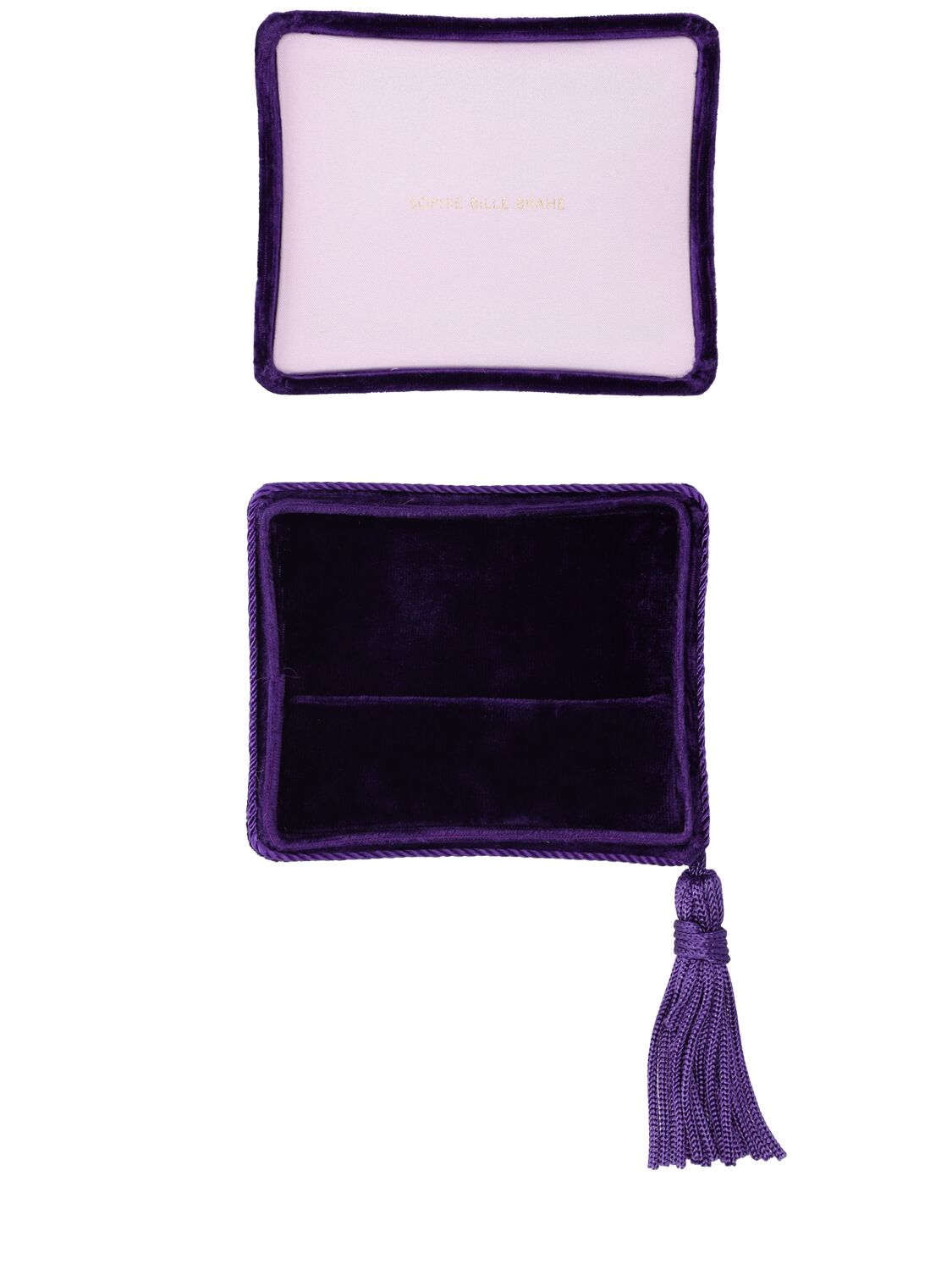 Shop Sophie Bille Brahe Lvr Exclusive Velvet Jewelry Box In Purple