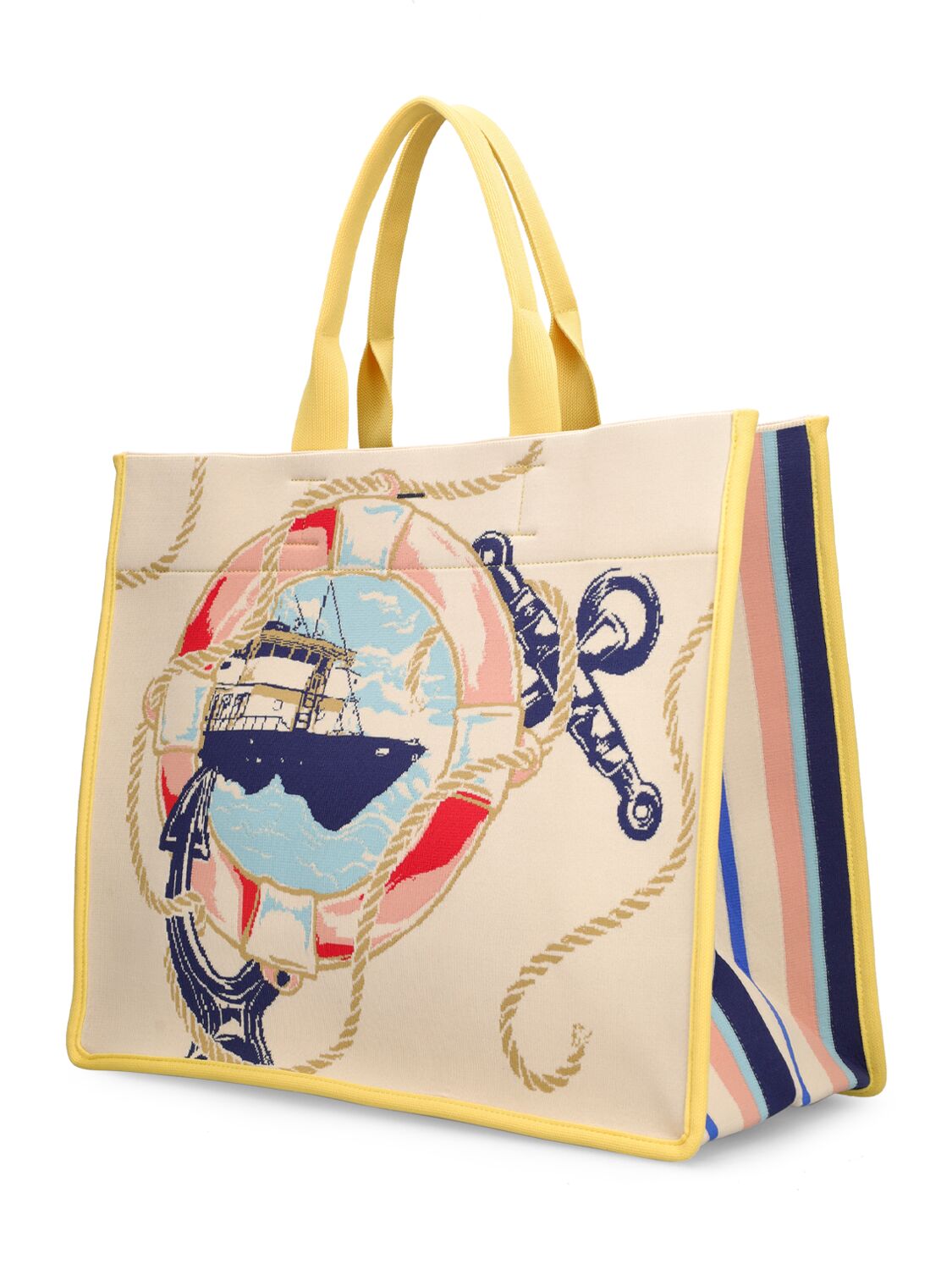 Shop Zimmermann Jacquard Tote Bag In Nautical Map