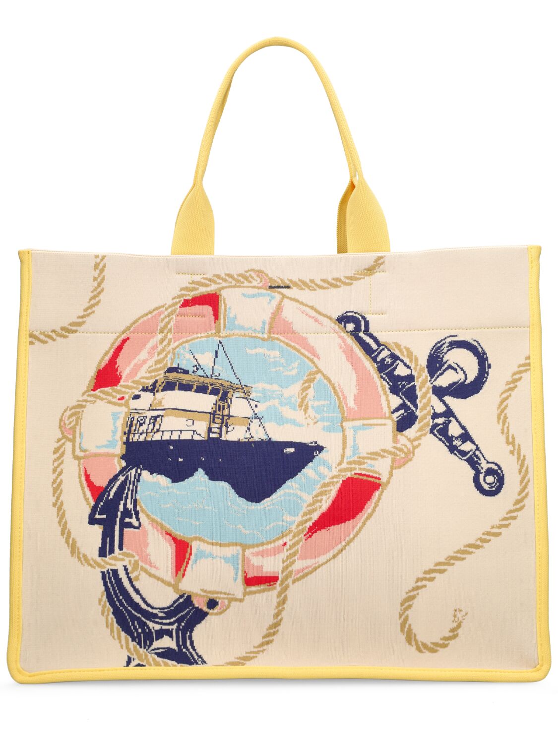Shop Zimmermann Jacquard Tote Bag In Nautical Map