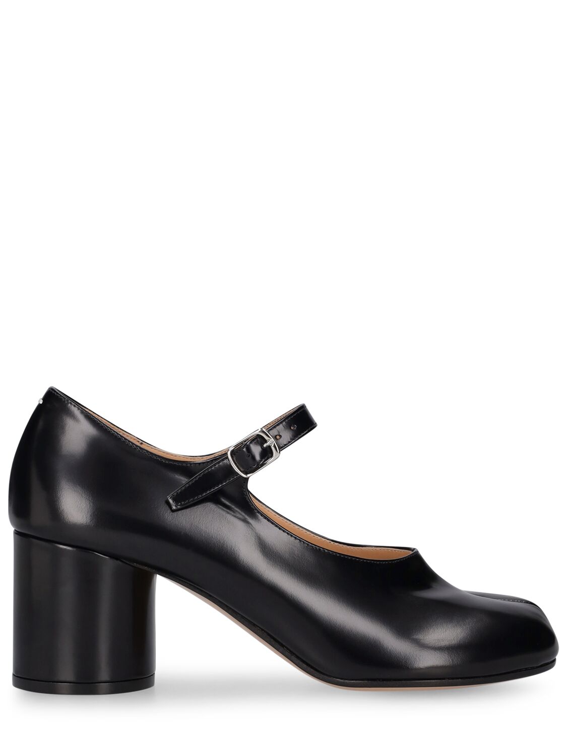 Image of 60mm Tabi Brushed Leather Pumps