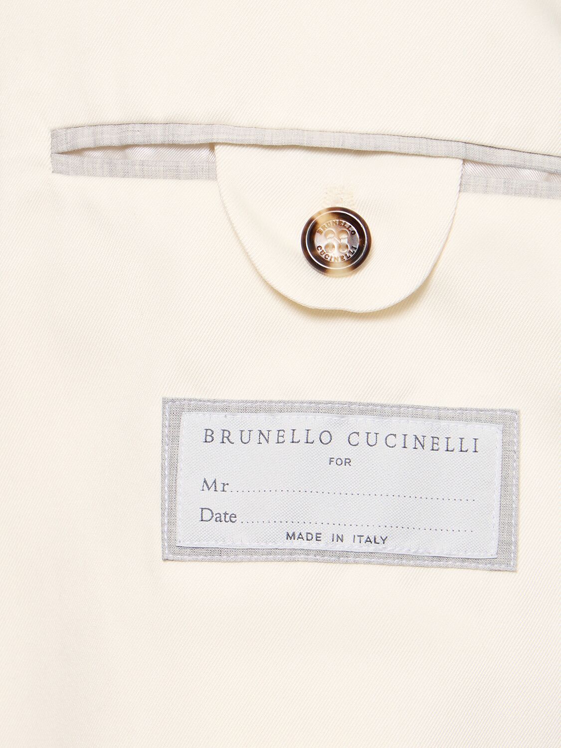 Shop Brunello Cucinelli Silk Single Breasted Suit In Off White