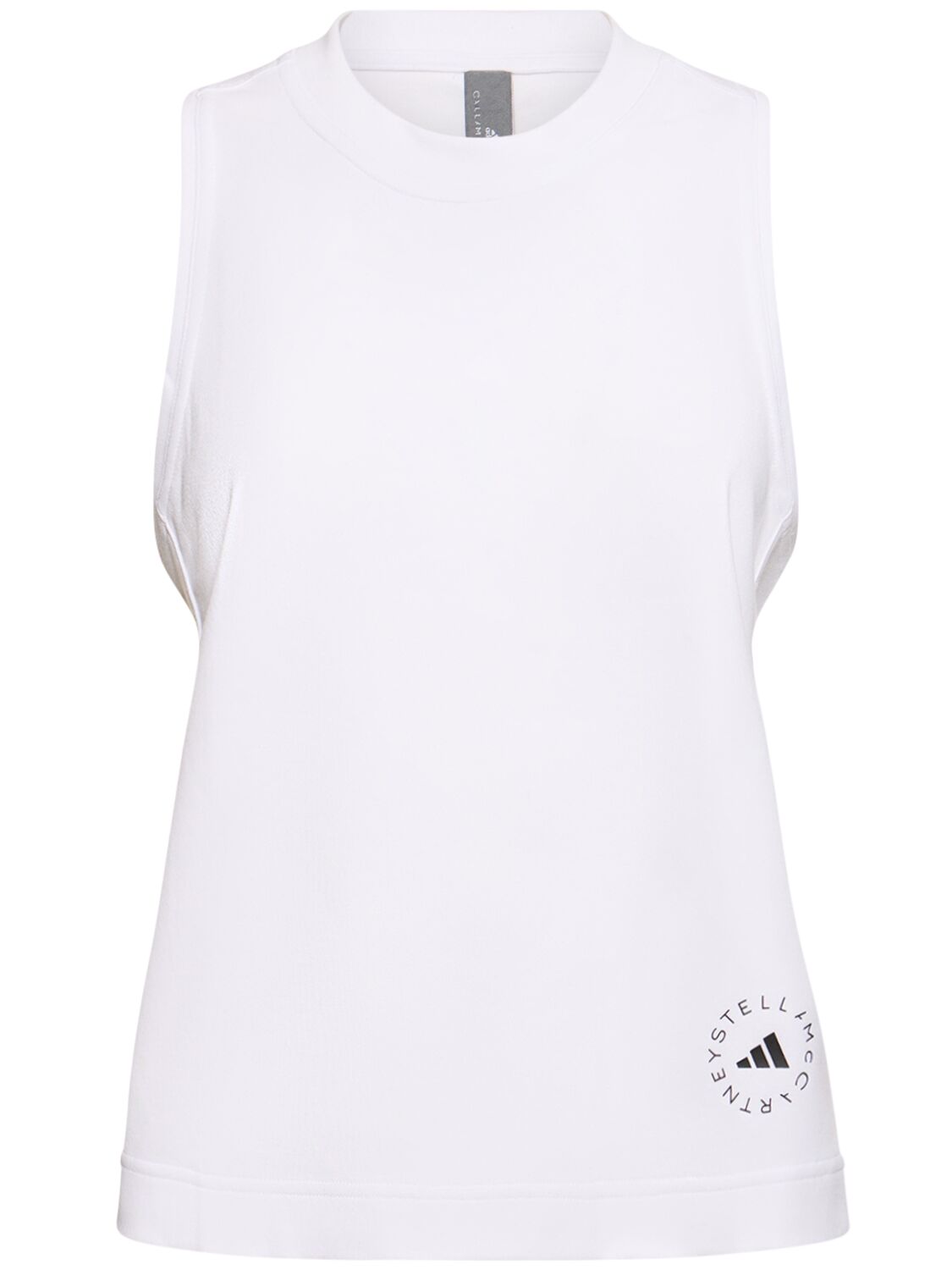 Adidas By Stella Mccartney Sportswear Logo Tank Top In White