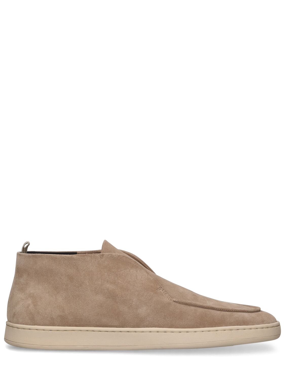 Officine Creative Herbie Suede Leather Loafers In Antilope