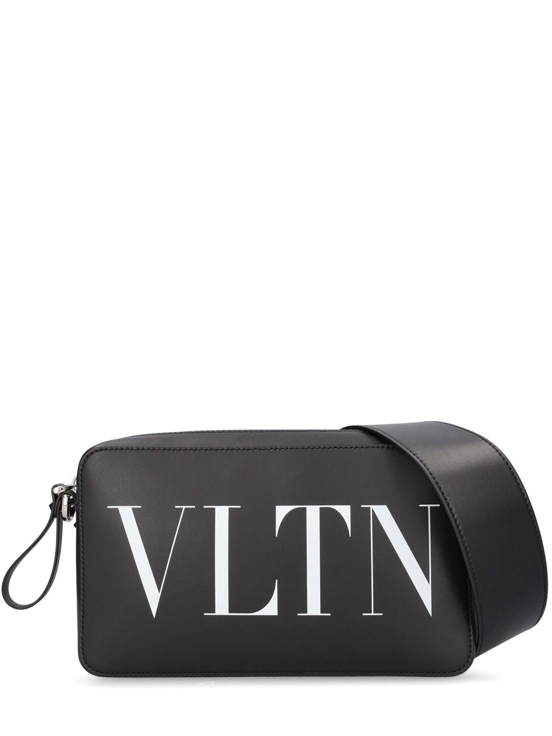 Valentino Garavani Vltn Print Crossbody Bag In Black,white