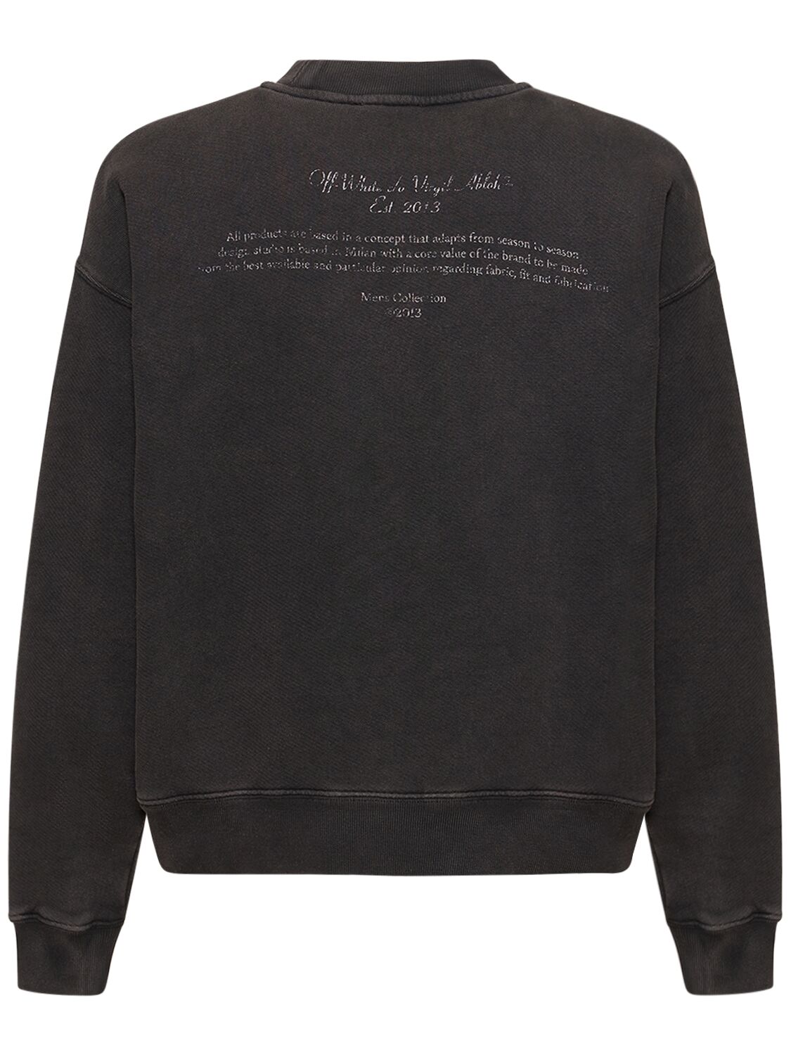 Shop Off-white Mary Skate Cotton Sweatshirt In Black
