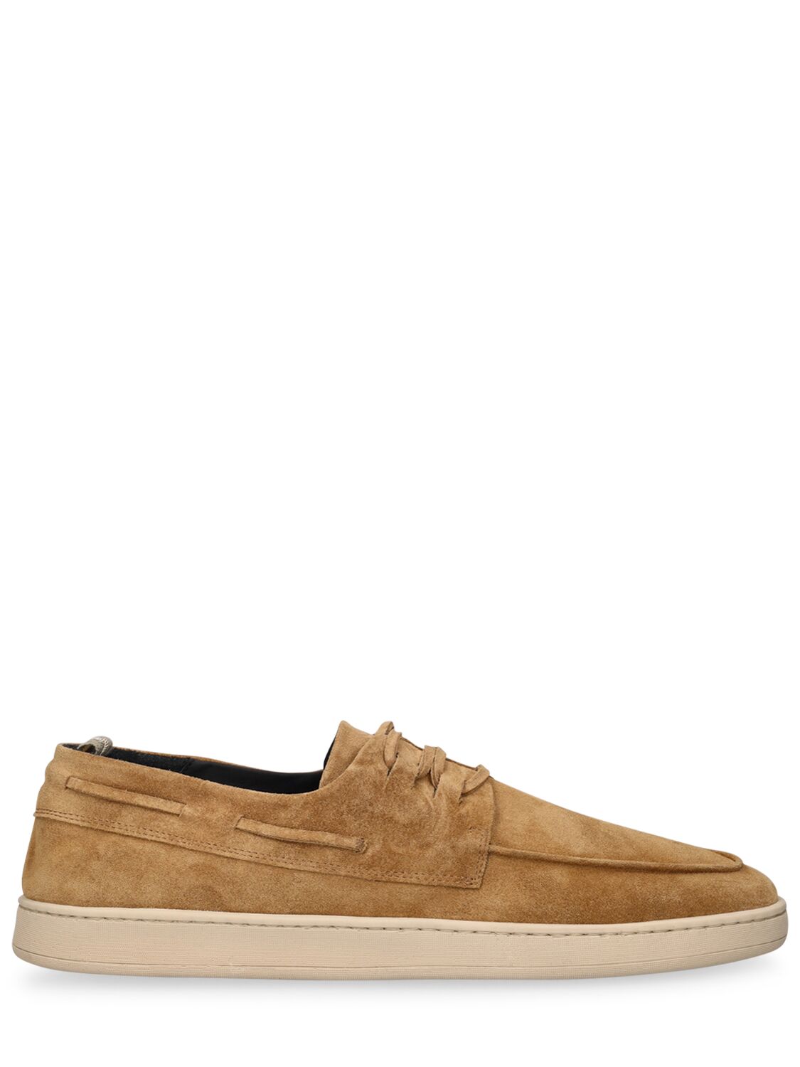 Officine Creative Herbie Suede Leather Loafers In Alce