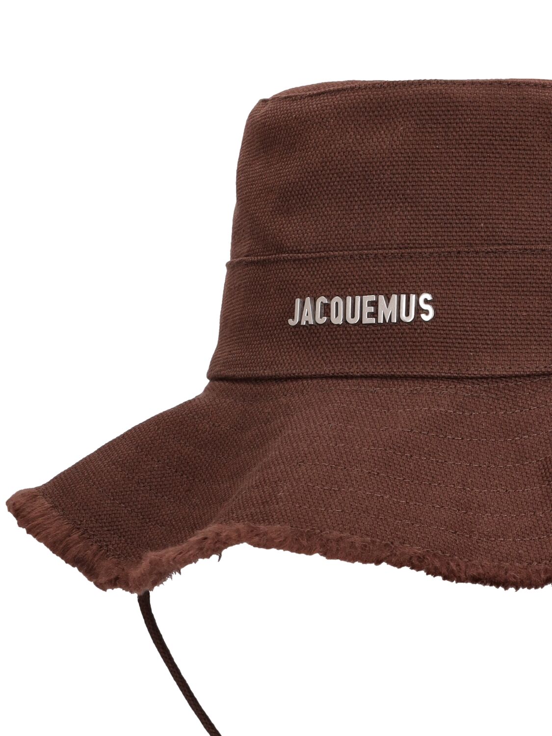 Shop Jacquemus Le Bob Artichaut Cotton Bucket Hat In Brown