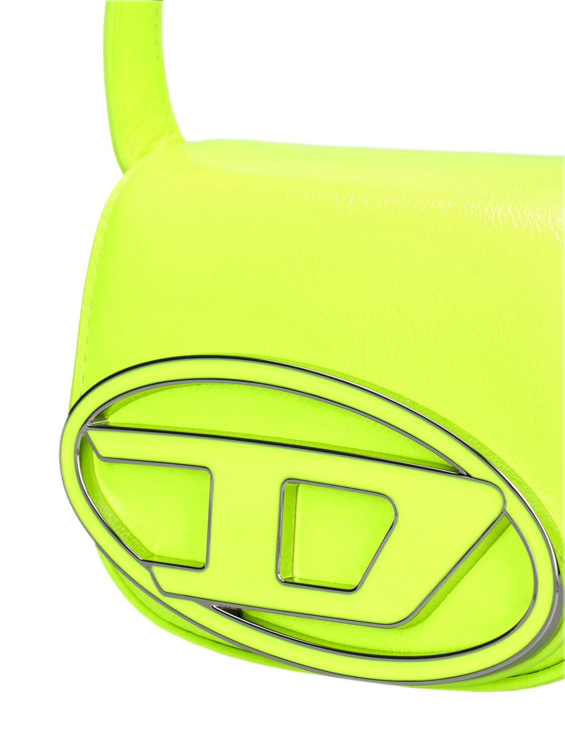 Shop Diesel Logo Top Handle Bag In Yellow