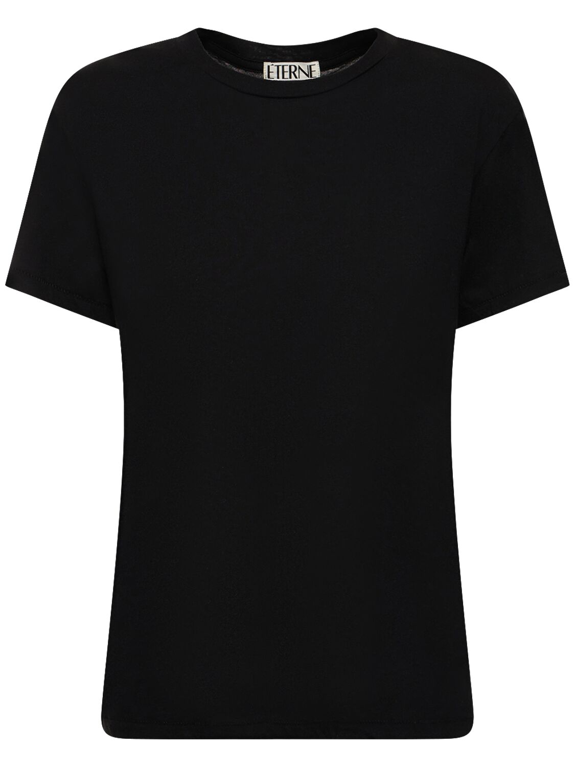 Éterne Short Sleeve Cotton T-shirt In Black