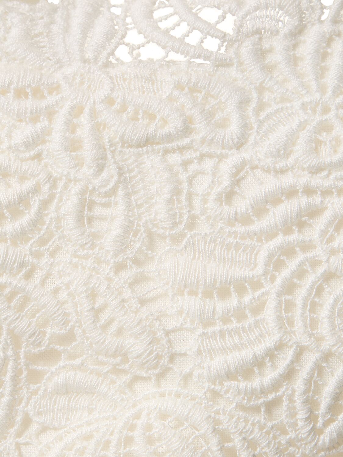 Shop Ermanno Scervino Linen Off-the-shoulder Crop Top In White