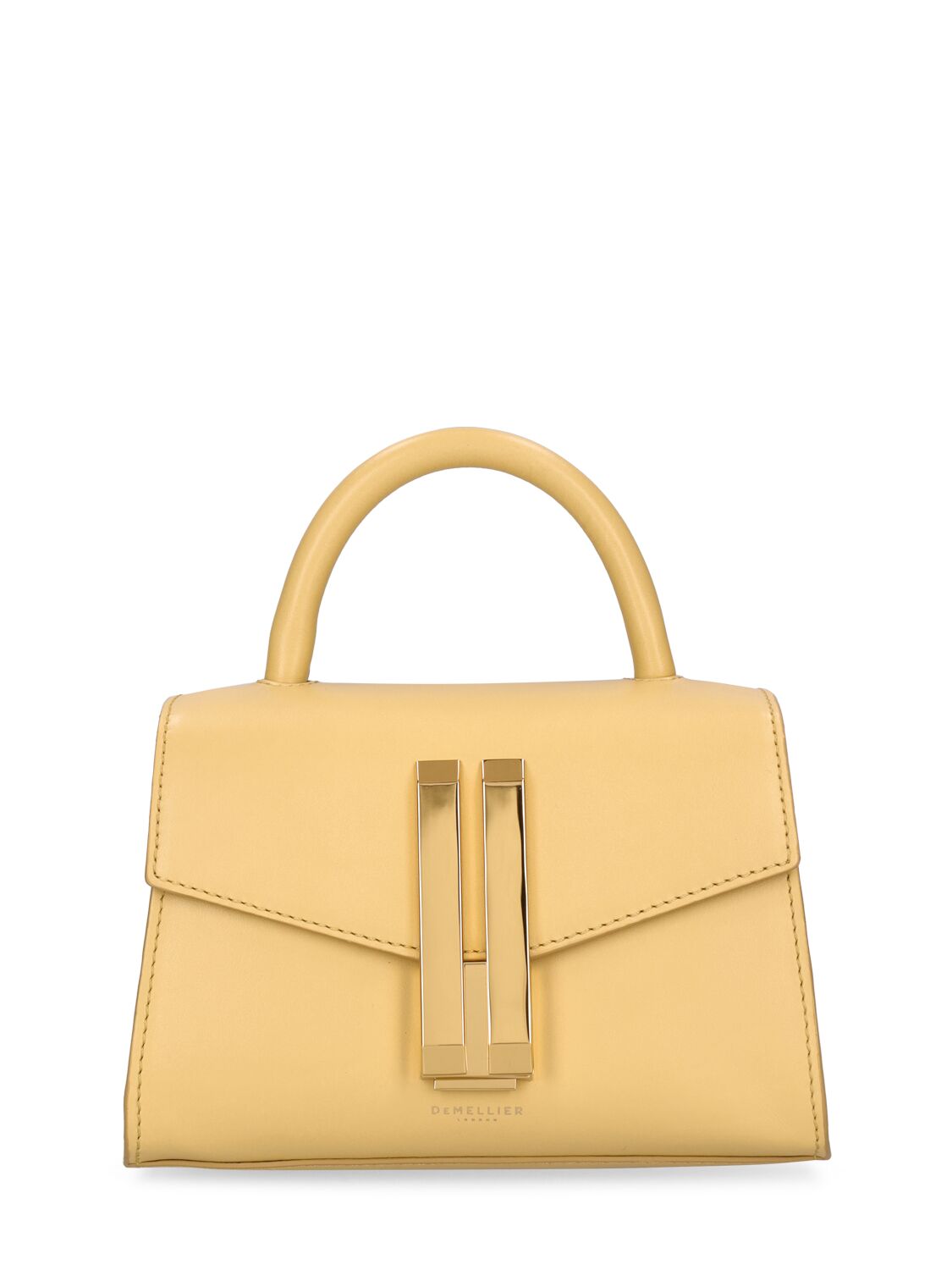 Demellier Nano Montreal Smooth Leather Bag In Hay