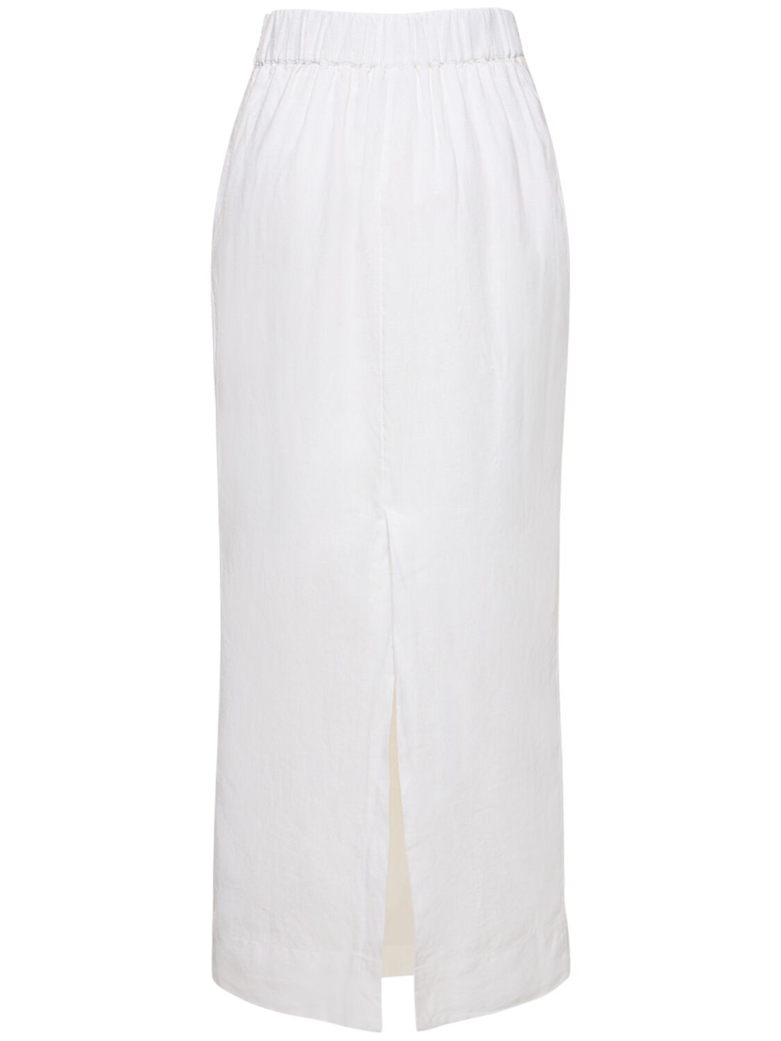 Emma Linen Midi Pencil Skirt