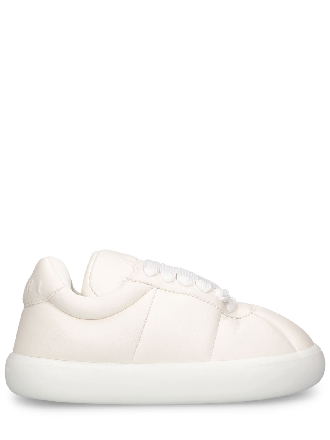 Marni Chunky Soft Leather Low Top Trainers In White