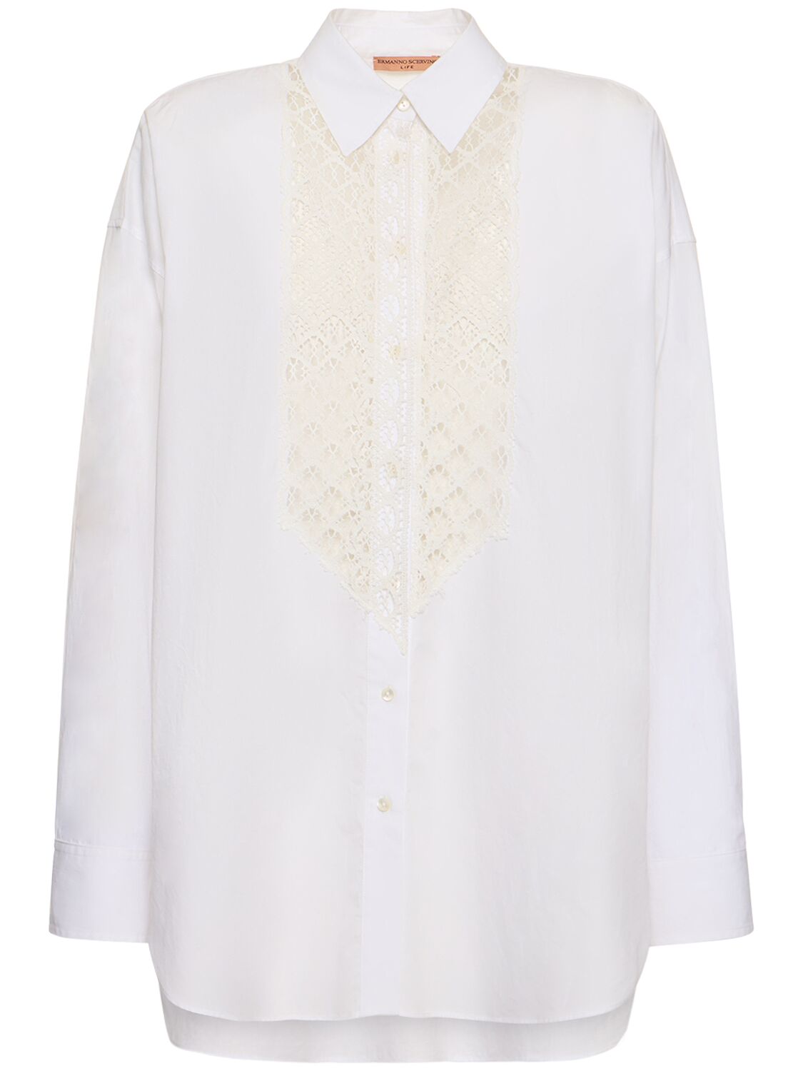 Image of Embroidered Cotton Shirt