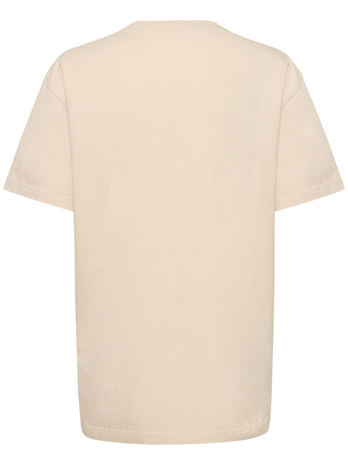 Shop Jw Anderson Embroidered Logo Jersey T-shirt In Beige