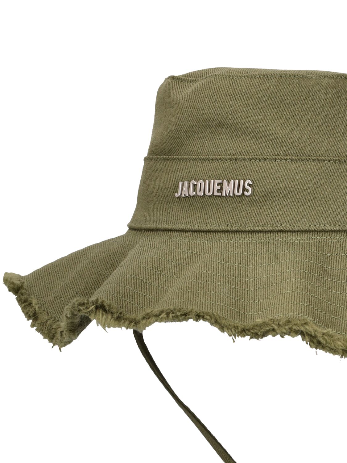 Shop Jacquemus Le Bob Artichaut Cotton Bucket Hat In Khaki