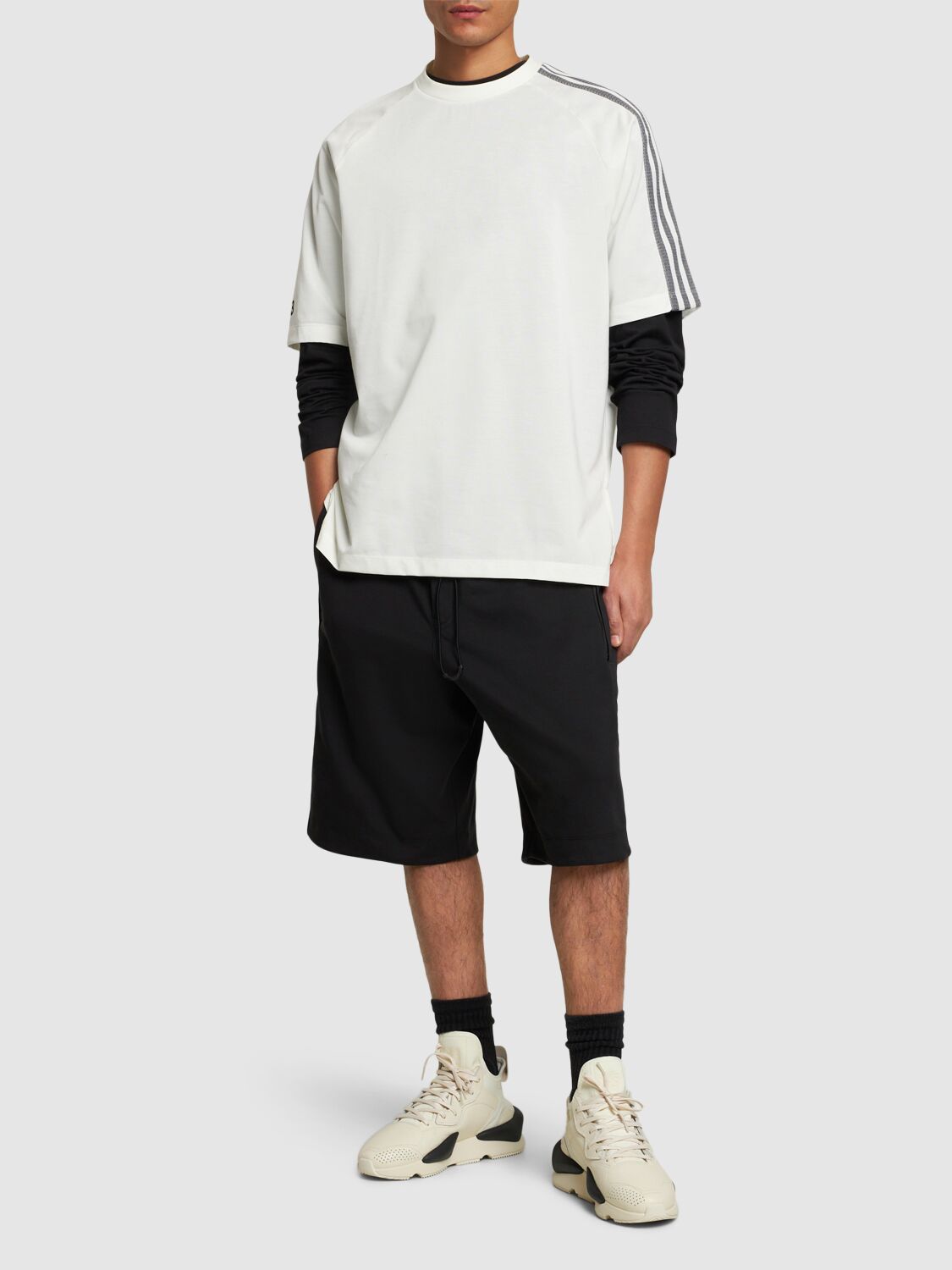 Shop Y-3 3s Short Sleeve T-shirt In White