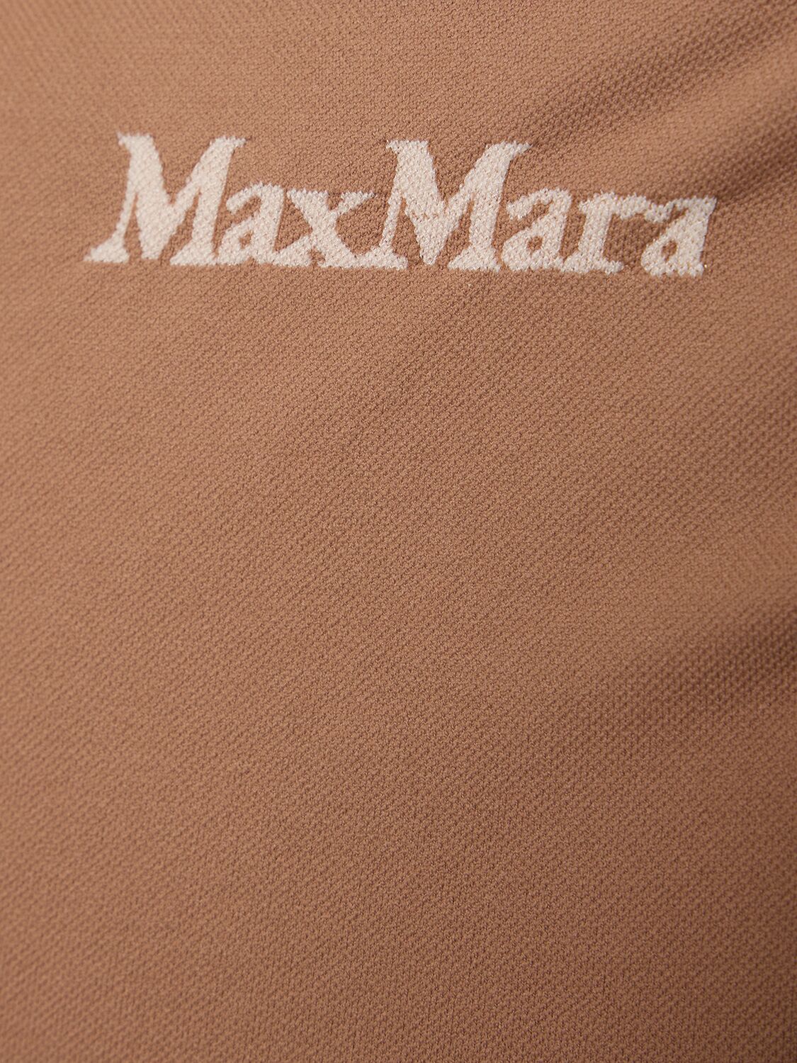 Shop 's Max Mara Fiocchi Logo Tech Crop Top In Mou
