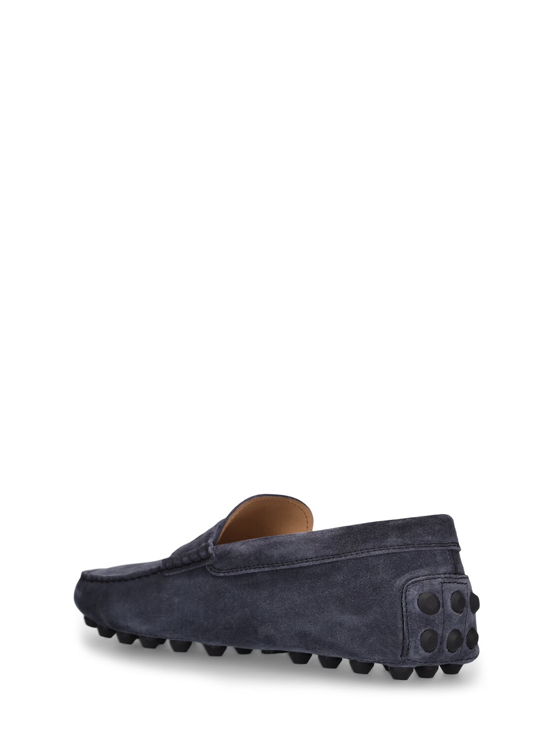 Shop Tod's Gommino Suede Loafers In Notte