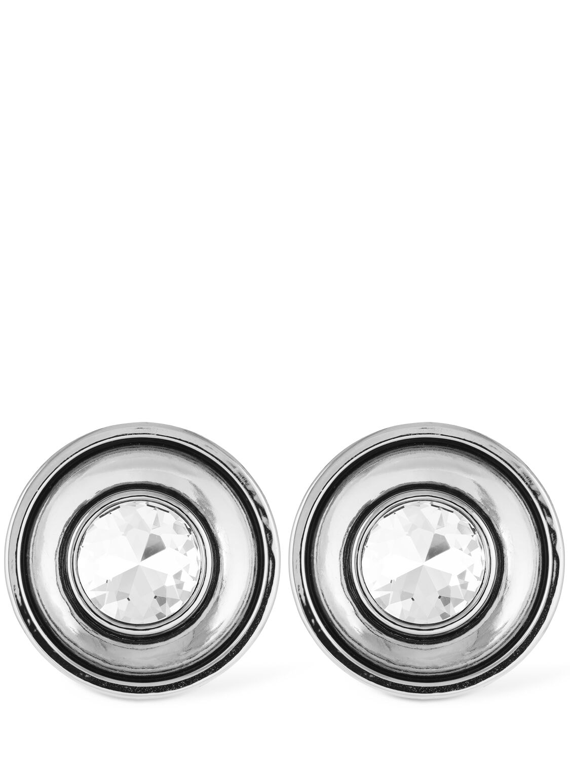 Image of Crystal Medallion Earrings