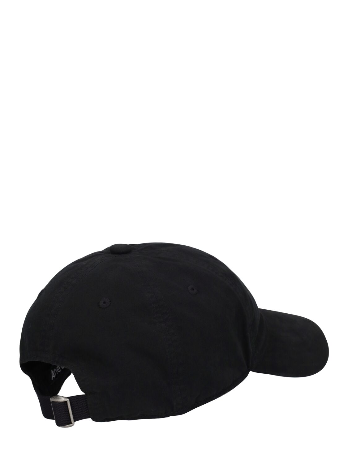 Shop Acne Studios Cunov Face Cotton Baseball Hat In Black